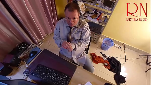 Grow like a tower giant secretary in the office the manager guy is very surprised by her height s2 