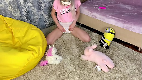 Adult baby mia mimi wet and messy playtime