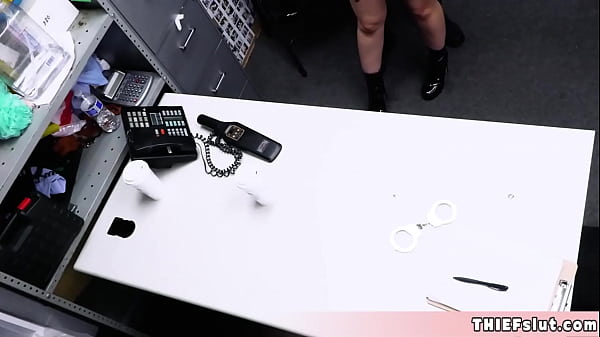 Play MP4 - Cute brown skinned teen thief caught and now her pussy will be destroyed in the secret back room