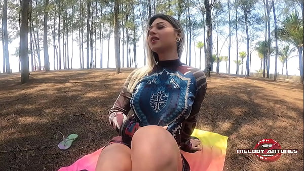 Very daring naughty blondeon the_beach playing with her horny swollen pink pussy