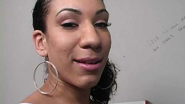 Ebony Slut Fucks A White Gloryhole Cock In Her First Interracial Scene 30 