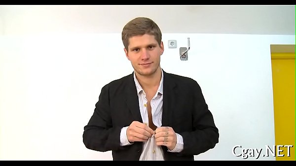 Lubricous oral job for gay stud 