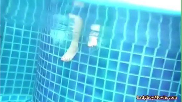 Gorgeous Ladyboy Having Fun In Swimming Pool