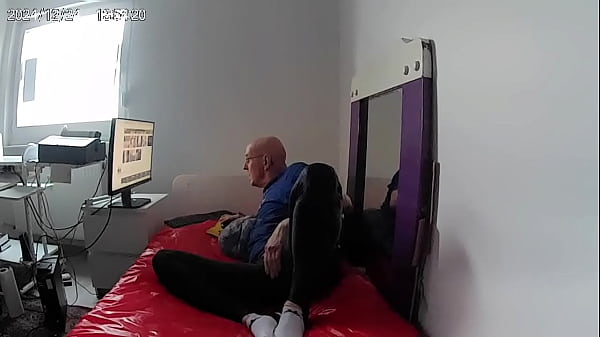 Schwarze Lycra langgoileglatze