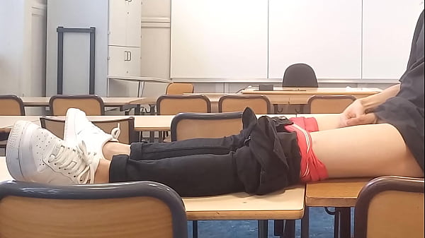 Jon Arteen student stripper shows his penis at school and masturbates in public in a classroom in front of the big whiteboard 