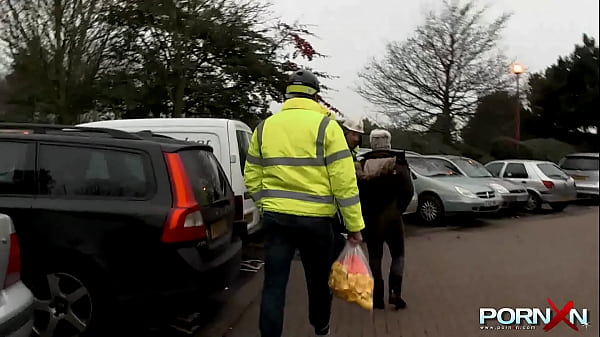 Chesty mature Bree pissing inthe public