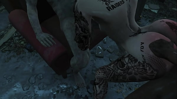 Fallout 4 gangbang with raiders 