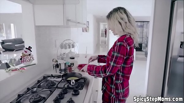 Busty stepmom gets a taboo fuck session from horny stepson 