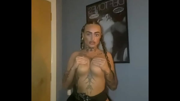 Horny emo loves fingering her tight little pussy 