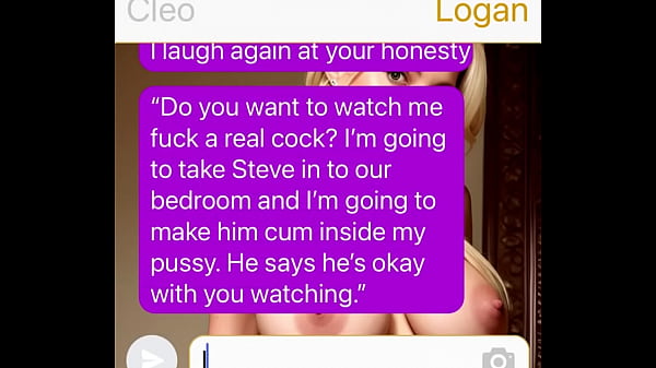 Cuckold text my husband watches as i take a huge cock