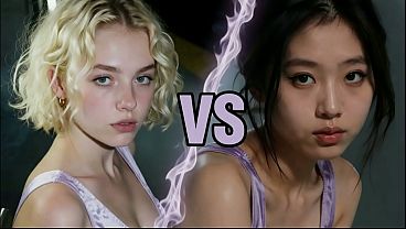 Two dirty girls in the abandoned subway AI Interactive