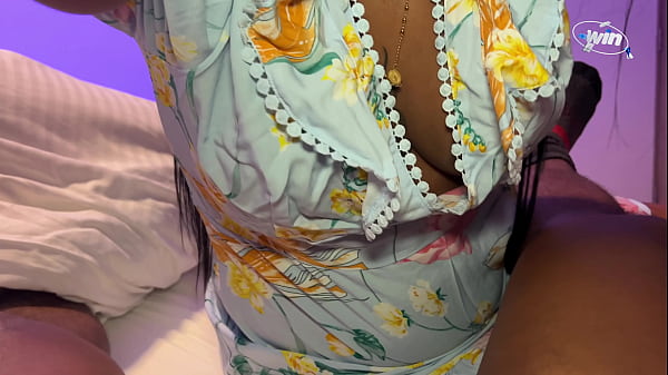 Stepmother helps stepson to reduce an erection and ends up creampied 