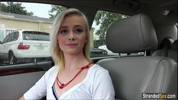 Blonde teen Maddy Rose kissesand fucks stranger for_free ride