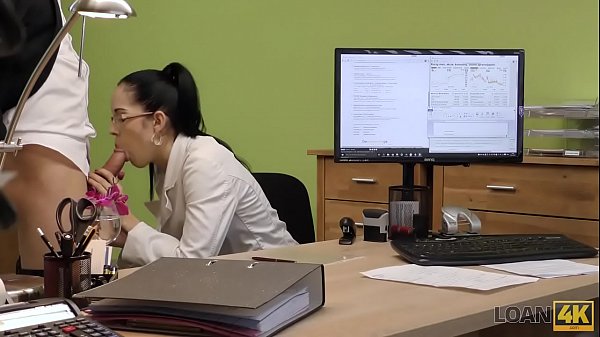 LOAN4K. Teen office worker gets new experience having sex_for cash