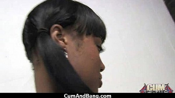 ?Ebony fucked by a group of white dicks in gangbang 24 