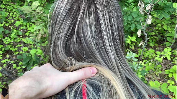 Stranger was with girl in the woodsPOV blowjob she_swallow his cum