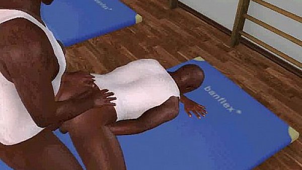 Horny 3D cartoon ebony studs sucking and fucking 