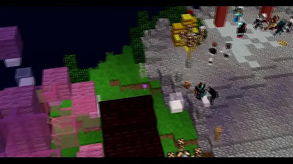 En maincra brincando por una mamada con zongz d linkinpark 