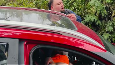 I sucked my stepfather'_s dick in the car and we almost got caught.