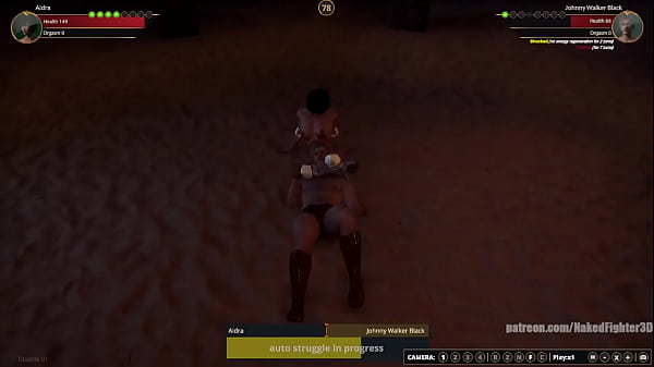 Aldra VS Johnny Walker_Black (Naked_Fighter 3D)