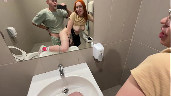 Picked Up A Stranger And Kneeled Her Down In A Public Toilets! thumbnail