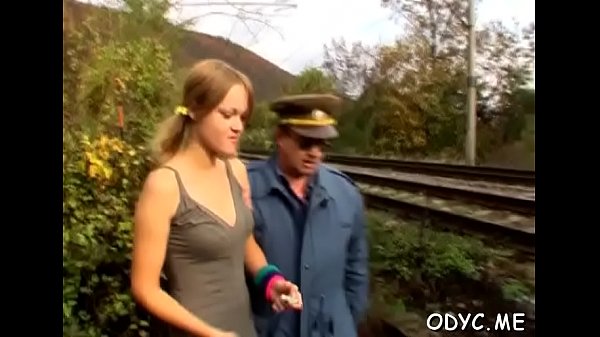 Steamy old_and young actionwith fat dude banging hot honey