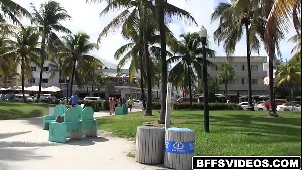 Sexy babes in_the beach get some dudes