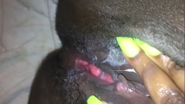 Ebony BBW Finger Fucking Creamy Pussy POV Amateur 