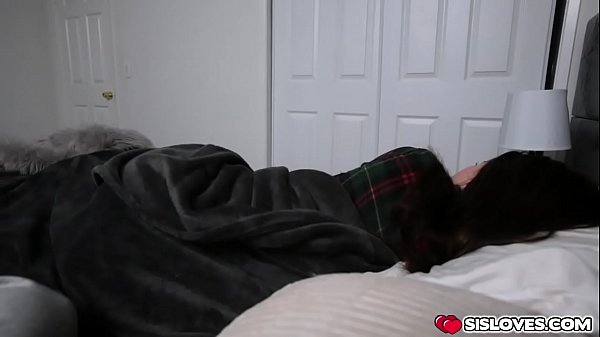 Sweet stepsister helps her stepbrother_with his raging boner