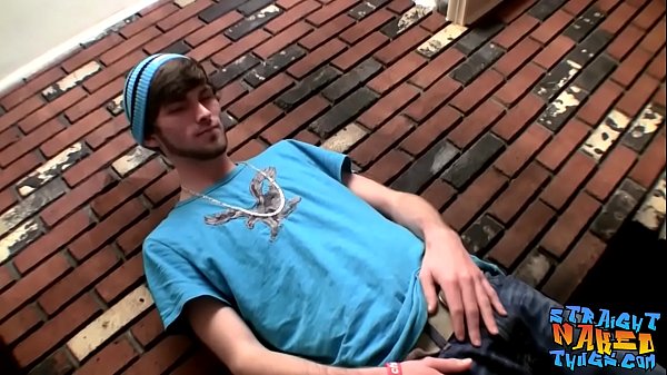Bearded cutie oils up for masturbation 