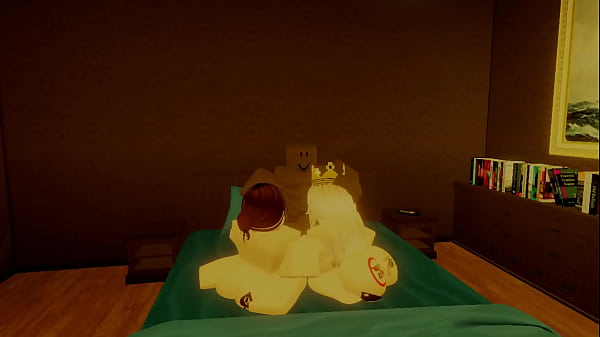 Robloxian bbc having an intense threesome