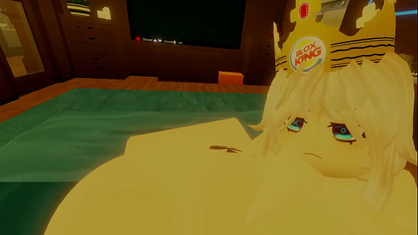 Robloxian BBCtakes on two Snowbunnies in Bed