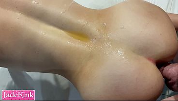Huge cumshot and pissing on her - I am a cherished Christian PMV