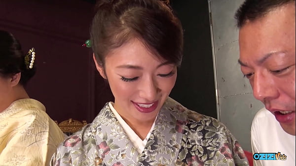 Play MP4 - Lustful Asians keep their kimonos on while they have intense group sex with deep creampies