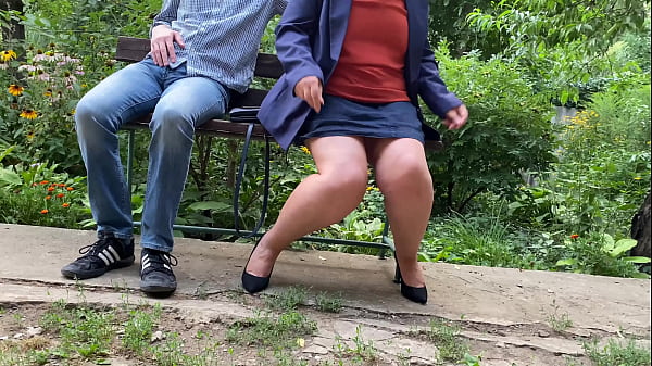 Lustful female_business lady does it in public