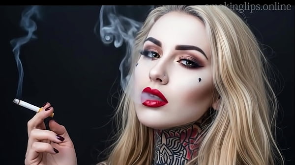 Smoke Fetish Smoking Girl Red Lipstick Ai Movie 