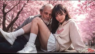 Naughty Girl Rides Elderly Grandfather'_s Cock [AI]
