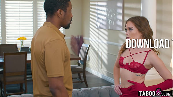 Play MP4 - Black delivery guy walks in on hot wife Katie Kush touching herself