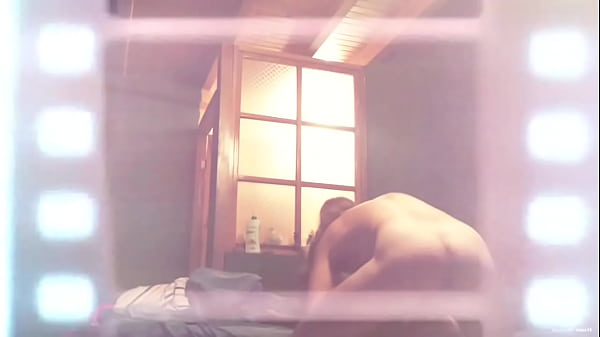 Hidden camera catch the neighbor use her throat and tits 