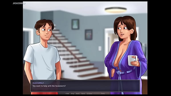 Pervert dude loves his roommate's big tits summertime saga 11 developed by kompas productions 