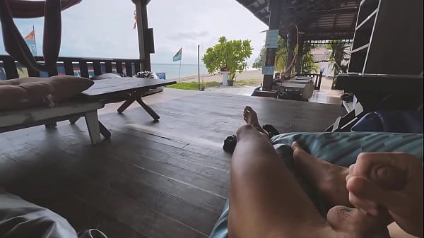 Beach Open Cafe Wanking thumbnail