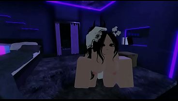 Follando con esta perra de roblox