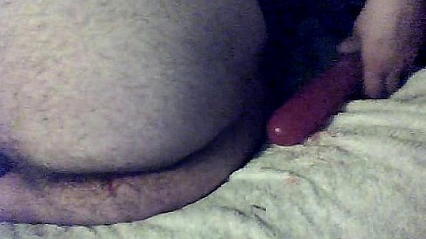 man gaping his ass with big toys 