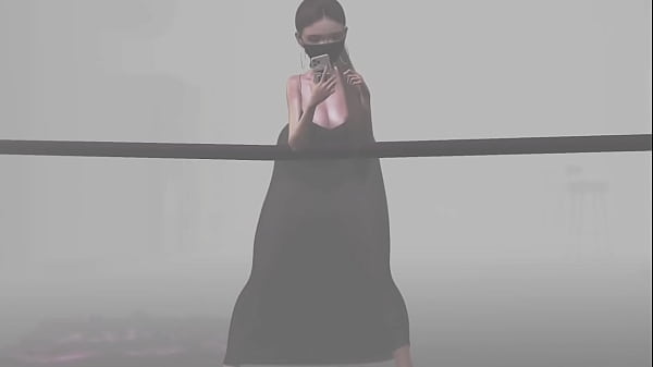 Transparent dress in the street second life