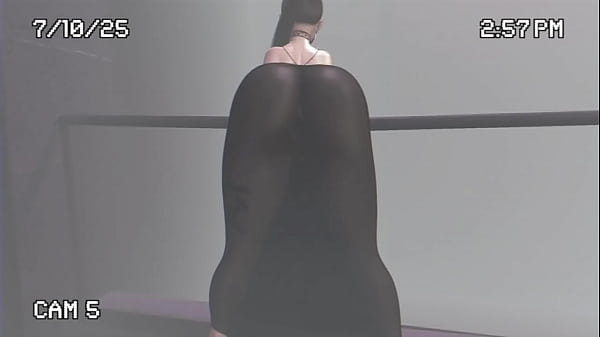 Transparent dress in the street second life 