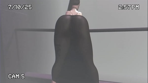 Transparent dress in the street second life