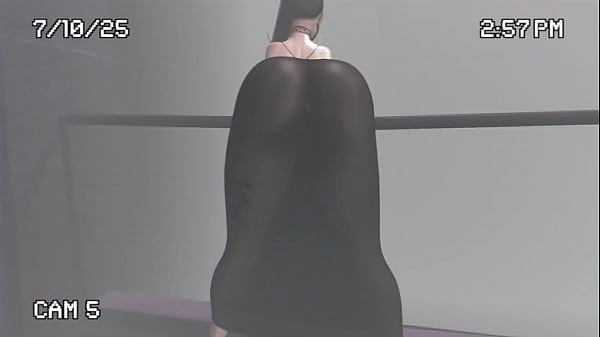 Transparent dress in the street second life 