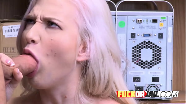 BUSTY criminal BLONDE's slammed_by muscled hairy_GUARD