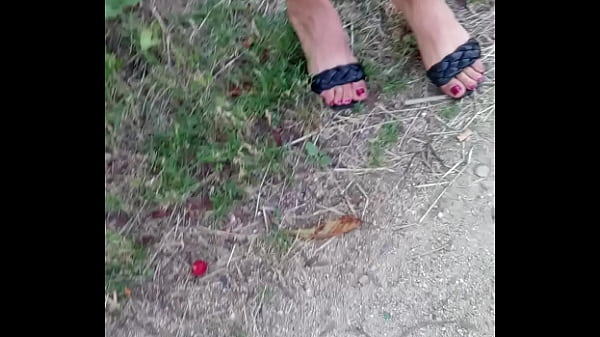 Arabian whore feet in the street 