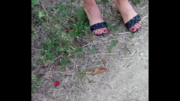 Arabian whore feet in the street 